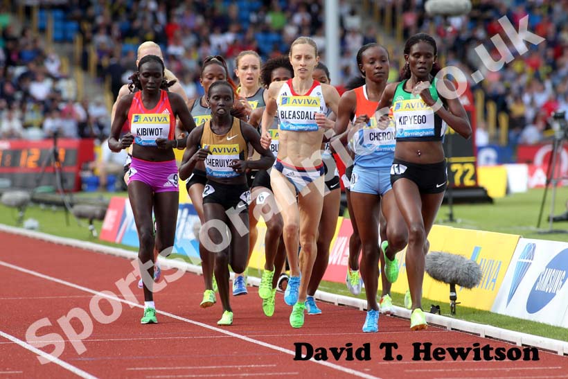 Jule Bleasdale in the 3000 metres, 2012 Samsung Diamond League, Birmingham.
